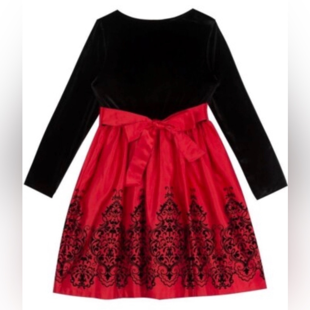 Rare Editions Elegant Girls Black‎ and Red Dress